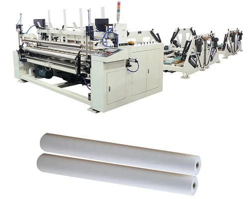 Toilet / Kitchen Towel Glue Lamination Unit Touch Screen Rewinding Machine