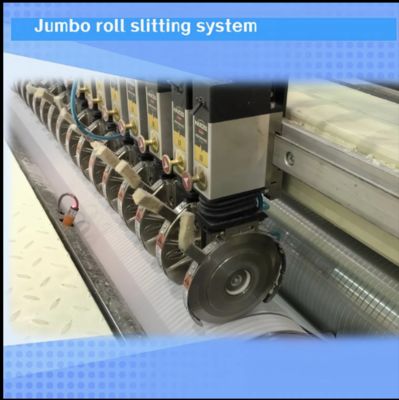 Maxi Roll/Toilet Roll Rewinding Machine กับหน่วยยืนหลัง 1.5 เมตร