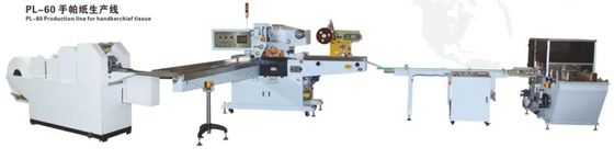 เครื่องพับกระดาษทิชชูแบบ Single Line 380V 550 ชิ้น / นาที