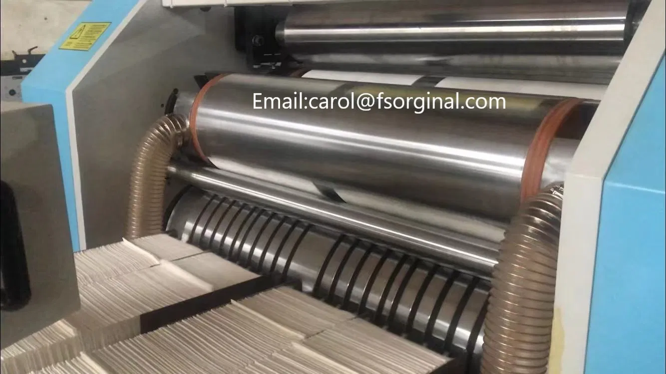 1-3ply กระดาษ อาหารค่ํา ผ้าเช็ด 1/8 Fold Machine เครื่องจักรการผลิต 5