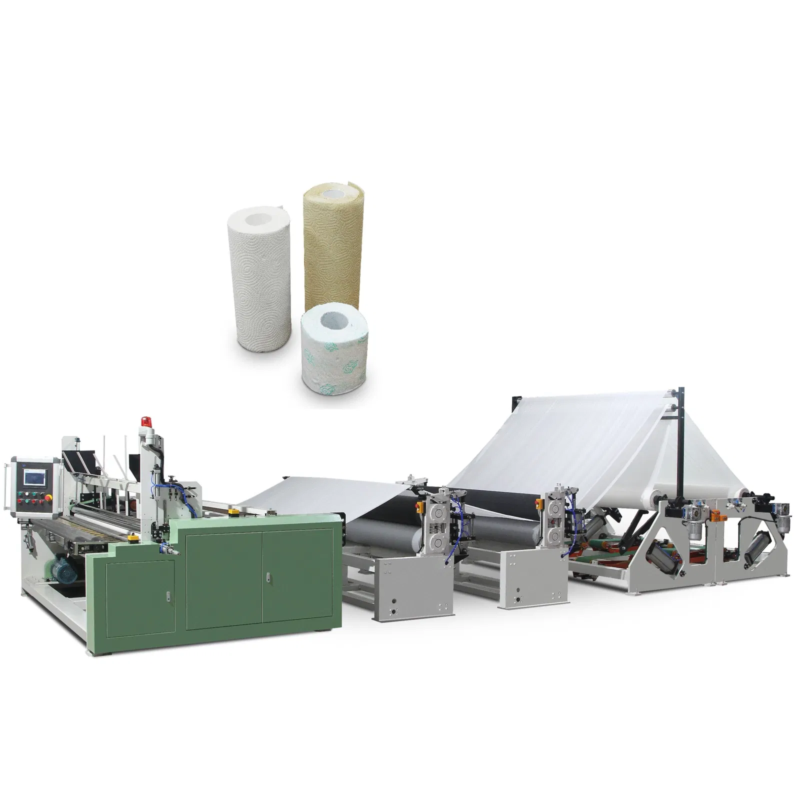 กระดาษชําระ / Maxi Roll / JRT / อุตสาหกรรมมือ Towel Rewinder ทําเครื่องจักรการผลิตสายเศรษฐกิจ 1