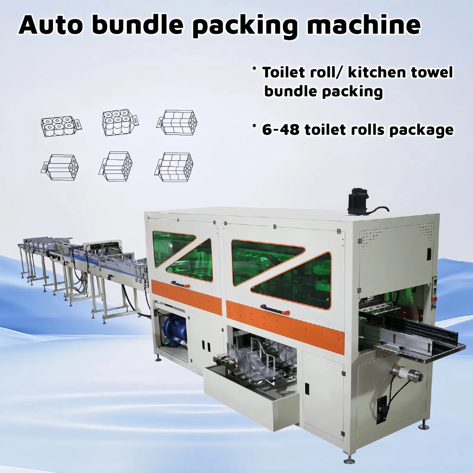 High efficiency fully Automatic Toilet Roll Rewinding Machine Production LINE with good price 4